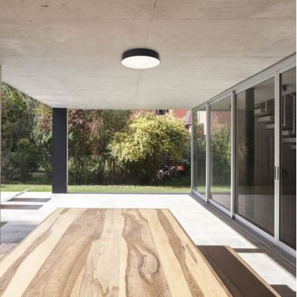 LED2 - Iluminação de teto exterior LED com sensor DRUM LED/21W/230V IP65 3000K/4000K/6500K