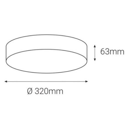 LED2 - Iluminação de teto exterior LED com sensor DRUM LED/21W/230V IP65 3000K/4000K/6500K