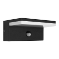 LED2 - Luminária de parede exterior LED com sensor HUGO LED/9W/230V IP54 3000K/4000K