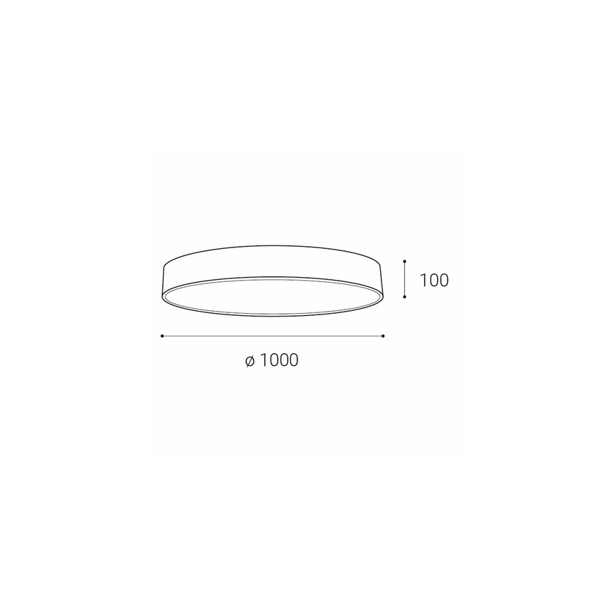 LED2 - Luminária de teto dimmerizável MONO LED/153W/230V 3000K/4000K branco