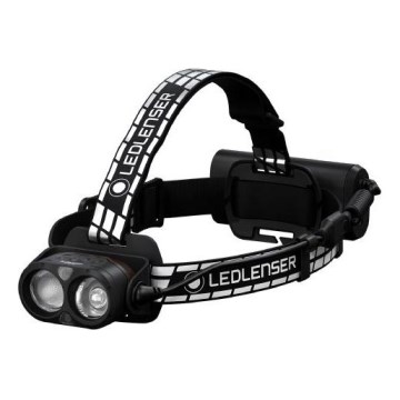 Ledlenser H19R SIGNATURE - lanterna frontal recarregável com LED e intensidade de luz ajustável / 4800 mAh IP68 4000 lm 20 h preta