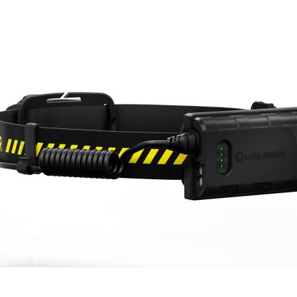 Ledlenser H5R WORK - lanterna frontal recarregável LED com intensidade regulável / 1800 mAh IP67 500 lm 45 h preta