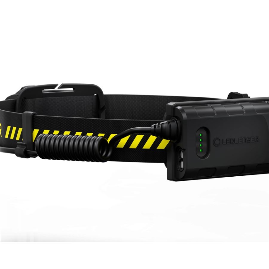 Ledlenser H5R WORK - lanterna frontal recarregável LED com intensidade regulável / 1800 mAh IP67 500 lm 45 h preta