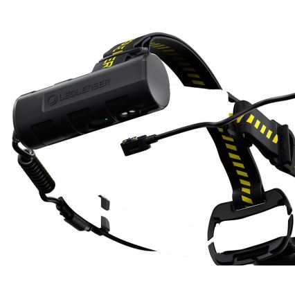 Ledlenser H7R WORK - Lanterna frontal recarregável com LED dimerizável, 4800 mAh, IP67, 1000 lm, 60 h, preta
