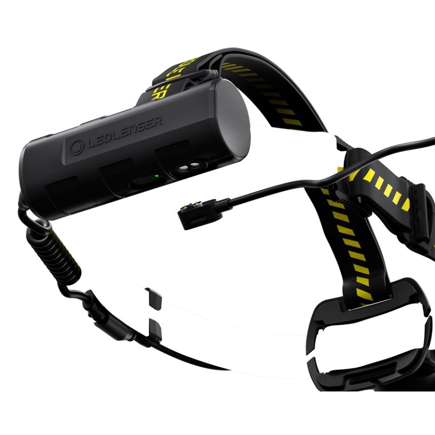 Ledlenser H7R WORK - Lanterna frontal recarregável com LED dimerizável, 4800 mAh, IP67, 1000 lm, 60 h, preta