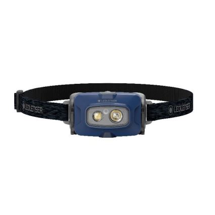 Ledlenser HF4R Core - Lanterna frontal recarregável LED com intensidade regulável, 1000 mAh, IP68, 500 lm, até 35 h, azul