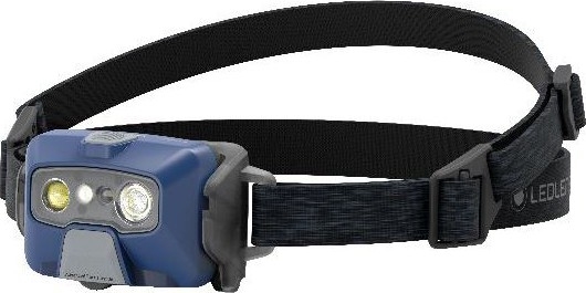 Ledlenser HF6R Core - Lanterna frontal recarregável LED com intensidade regulável/2000 mAh IP68 800 lm 60 h azul