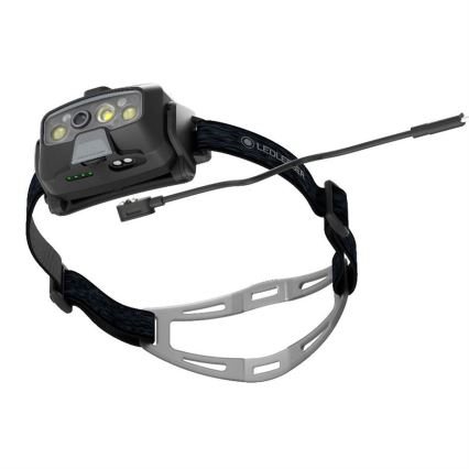 Ledlenser HF8R Core - Lanterna frontal recarregável com LED regulável, 2000 mAh, IP68, 800 lm, 60 h, cinzenta