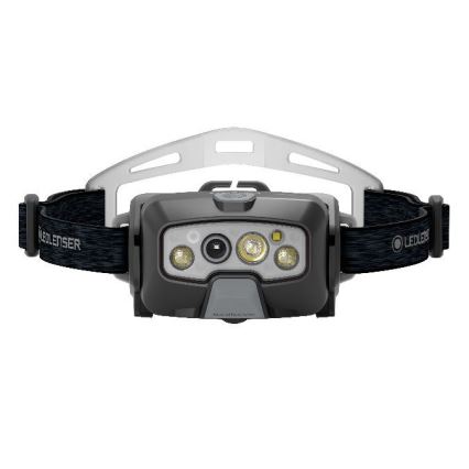 Ledlenser HF8R Core - Lanterna frontal recarregável com LED regulável, 2000 mAh, IP68, 800 lm, 60 h, cinzenta