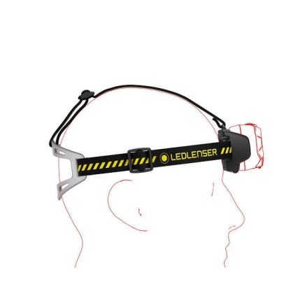 Ledlenser HF8R Work - Lanterna frontal recarregável regulável LED/3700 mAh IP68 1600 lm 90 h preta