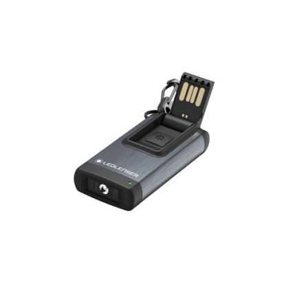 Ledlenser K4R CINZENTO - Lanterna de bolso recarregável com LED regulável, 180 mAh, IP2X, 120 lm
