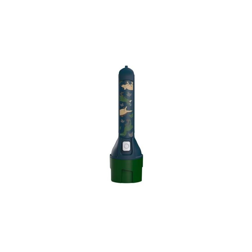 Ledlenser KIDBEAM4 DINO - lanterna infantil LED dimerizável, 2xAAA, IP44, verde
