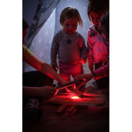 Ledlenser KIDCAMP6 DINO - Lâmpada portátil LED dimerizável, 3xAAA, IP44, verde