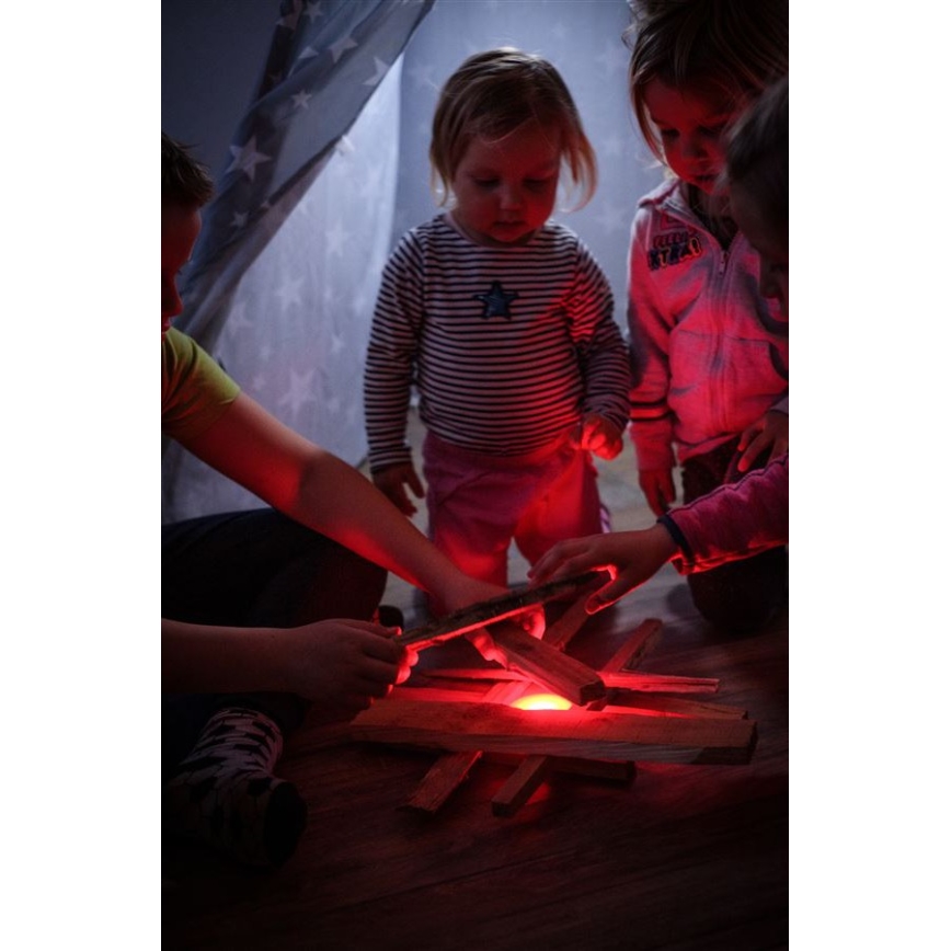 Ledlenser KIDCAMP6 DINO - Lâmpada portátil LED dimerizável, 3xAAA, IP44, verde