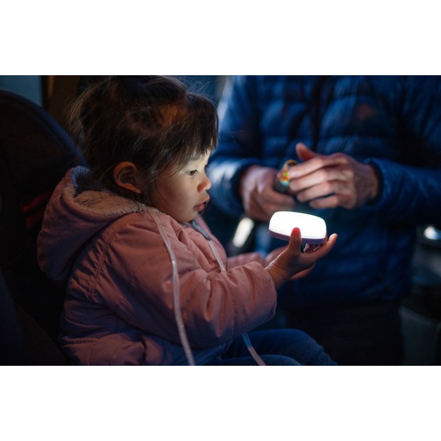 Ledlenser KIDCAMP6 DINO - Lâmpada portátil LED dimerizável, 3xAAA, IP44, verde