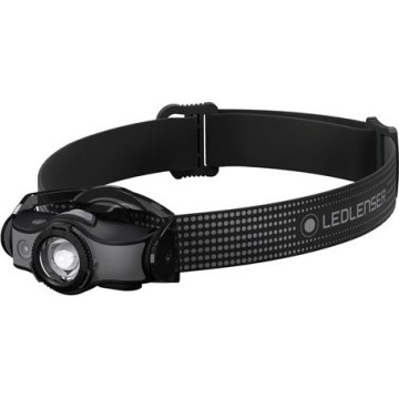 Ledlenser MH5 - Lanterna de cabeça recarregável LED com intensidade regulável LED/1xAA/750 mAh IP54 400 lm 35 h preta/cinzenta