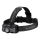 Ledlenser MH7 - LED dimerizável, lanterna frontal recarregável, 1550 mAh, IP54, 600 lm, 40 h, preto/cinzento