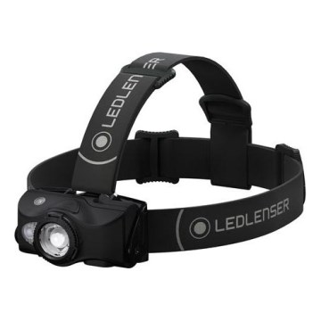 Ledlenser MH8 - Lanterna frontal recarregável com intensidade regulável LED/2xAA/1550 mAh IP54 600 lm 60 h preta