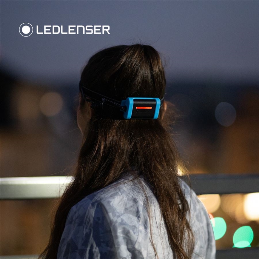 Ledlenser NEO3 - Lanterna de cabeça LED dimerizável LED/3xAAA IP54 400 lm 20 h azul