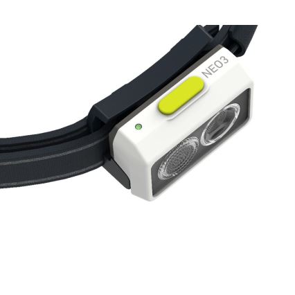 Ledlenser NEO3 - Lanterna Frontal LED Regulável LED/3xAAA IP54 400 lm 20 h preto/branco