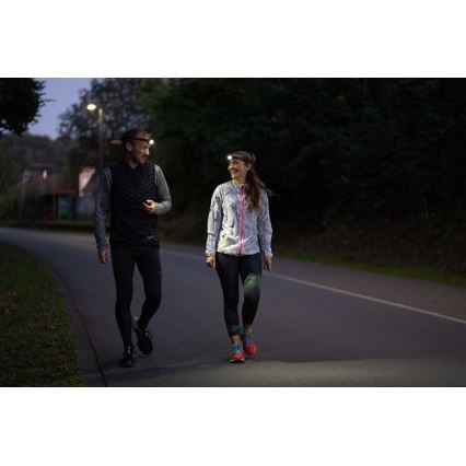 Ledlenser NEO5R - Lanterna frontal recarregável LED com regulação de intensidade, 1800 mAh, IP54, 600 lm, 35 h, preto/branco