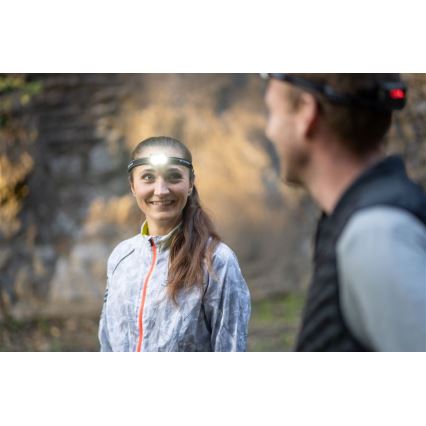 Ledlenser NEO5R - Lanterna frontal recarregável LED com regulação de intensidade, 1800 mAh, IP54, 600 lm, 35 h, preto/branco