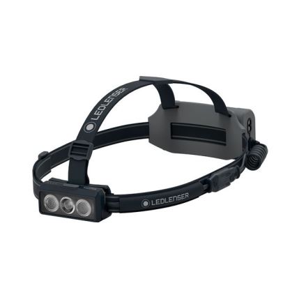Ledlenser NEO9R - Lanterna frontal recarregável LED com dimmer/5000 mAh IP54 1200 lm 120 h preta/cinza