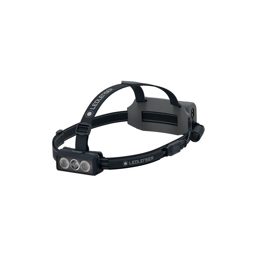 Ledlenser NEO9R - Lanterna frontal recarregável LED com dimmer/5000 mAh IP54 1200 lm 120 h preta/cinza