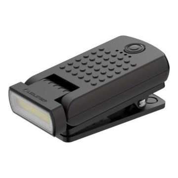 Ledlenser W1R - Lanterna de trabalho recarregável LED regulável com clipe, 740 mAh, IP54, 220 lm