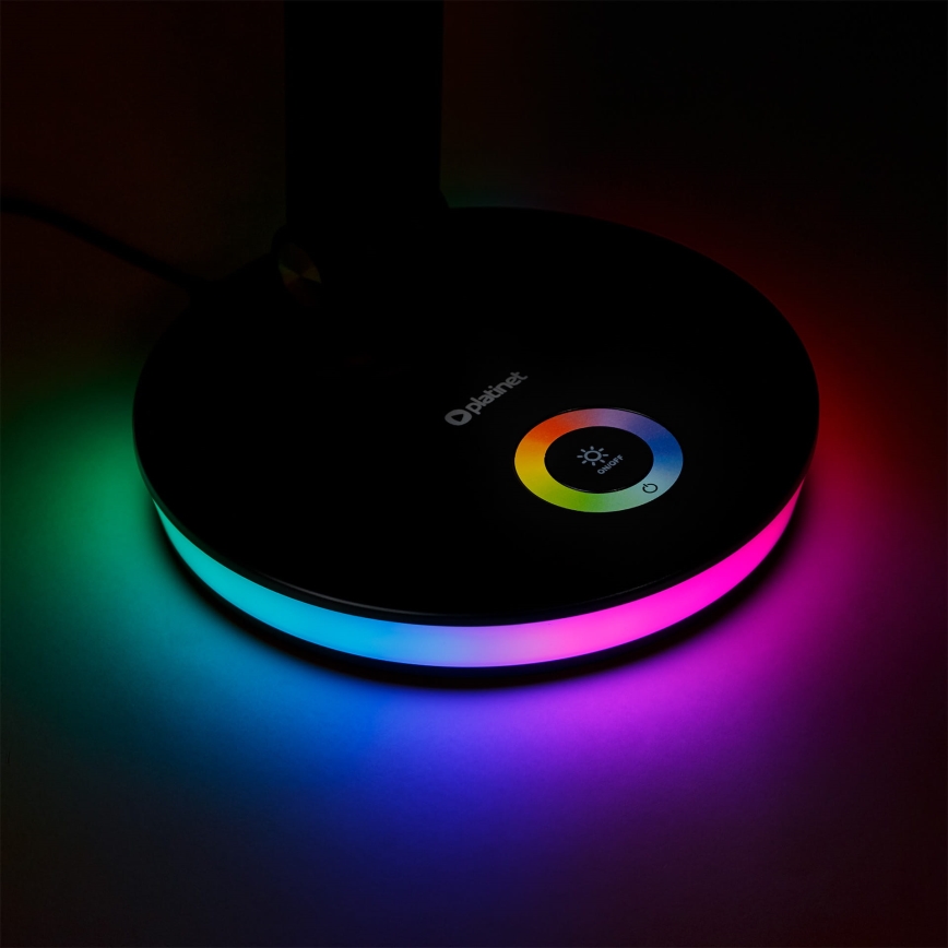 LED RGBW Candeeiro de mesa com regulação com função power bank LED/12W/5V 2800-6000K preto