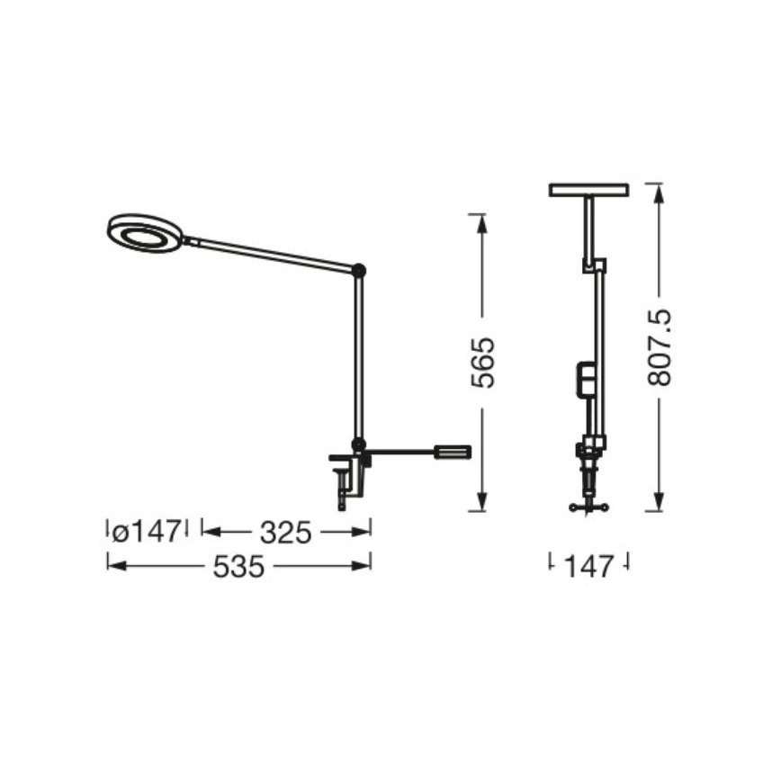 Ledvance - Candeeiro com clipe LED com regulação SUN@HOME LED/15W/230V 2200-5000K CRI 95 Wi-Fi