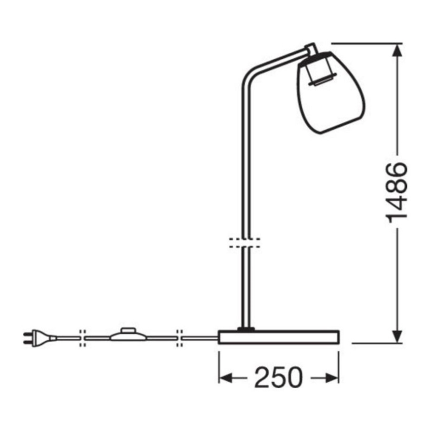 Ledvance - Candeeiro de chão CONE 1xE27/40W/230V