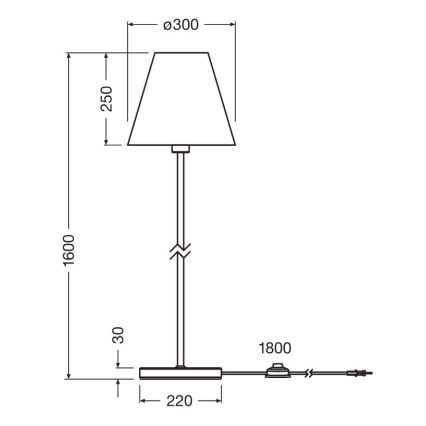Ledvance - Candeeiro de chão DECOR RAFFIA 1xE27/15W/230V bastão de ráfia