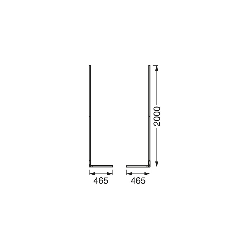 Ledvance - Candeeiro de chão LED RGBW com regulação SMART+ FLOOR LED/20W/230V 2700-6500K Wi-Fi preto + controlo remoto