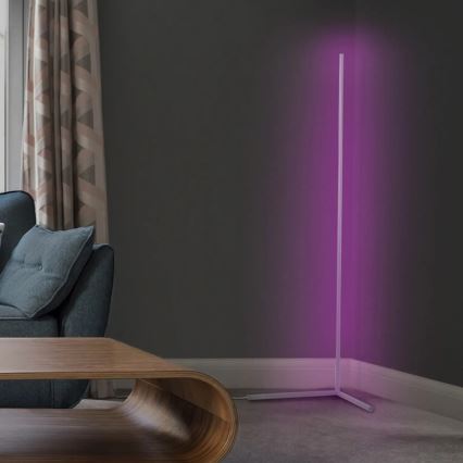 Ledvance - Candeeiro de chão LED RGBW com regulação SMART+ FLOOR LED/20W/230V 2700-6500K Wi-Fi branco + controlo remoto