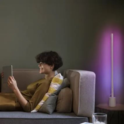 Ledvance - Candeeiro de chão LED RGBW com regulação SMART+ FLOOR LED/8W/230V 2700-6500 Wi-Fi branco + controlo remoto