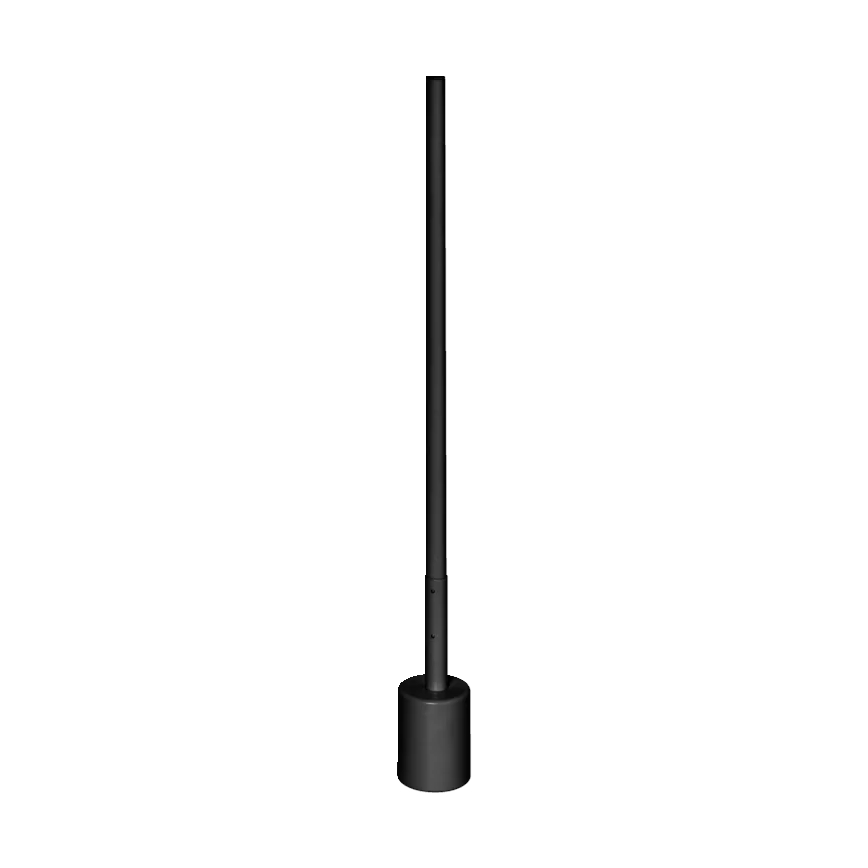 Ledvance - Candeeiro de chão LED RGBW com regulação SMART+ FLOOR LED/8W/230V 2700-6500K Wi-Fi preto + controlo remoto