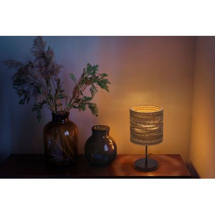 Ledvance - Candeeiro de mesa DECOR CARDBOARD 1xE27/15W/230V diâmetro 20 cm