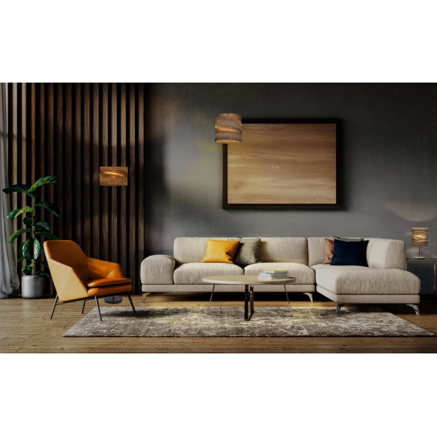 Ledvance - Candeeiro de mesa DECOR CARDBOARD 1xE27/15W/230V diâmetro 20 cm