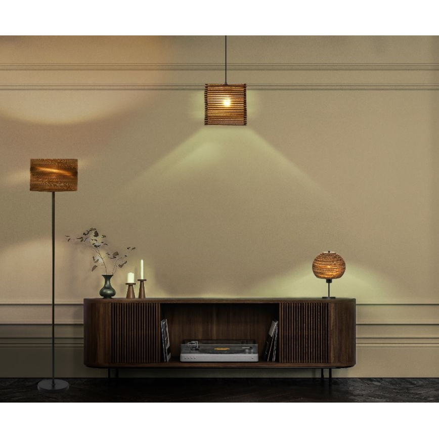 Ledvance - Candeeiro de mesa DECOR CARDBOARD 1xE27/15W/230V diâmetro 26 cm