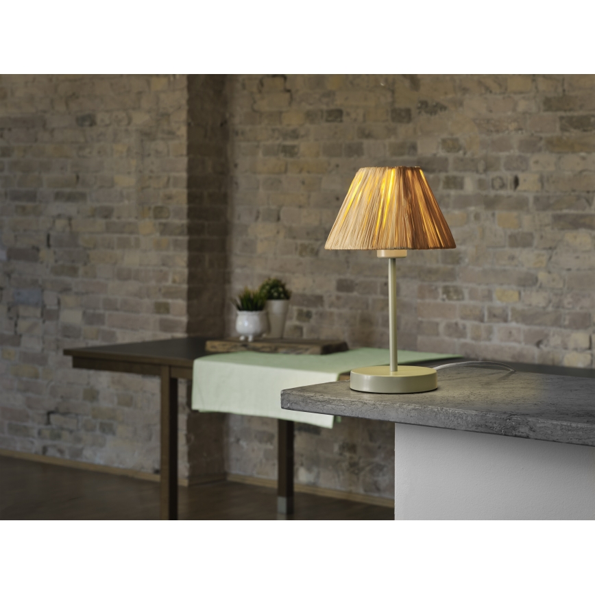 Ledvance - Candeeiro de mesa DECOR RAFFIA 1xE27/15W/230V bastão de ráfia