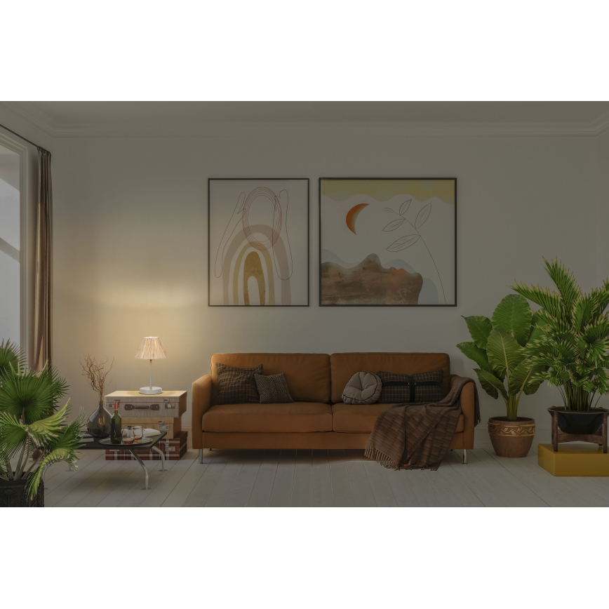 Ledvance - Candeeiro de mesa DECOR RAFFIA 1xE27/15W/230V bastão de ráfia