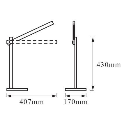 Ledvance - Candeeiro de mesa fosco LED PANAN LED/7W/230V