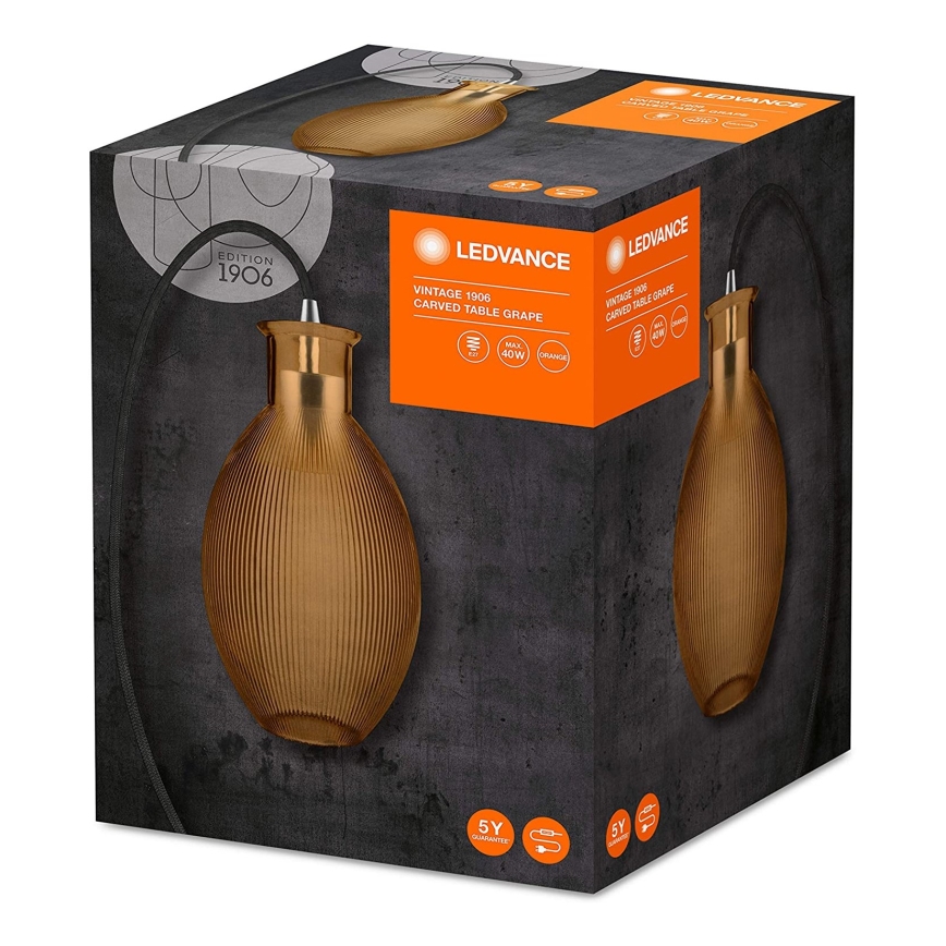 Ledvance - Candeeiro de mesa GRAPE 1xE27/40W/230V laranja