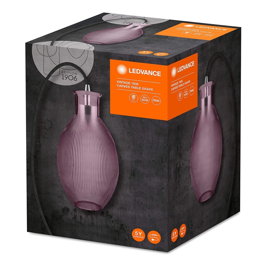 Ledvance - Candeeiro de mesa GRAPE 1xE27/40W/230V rosa