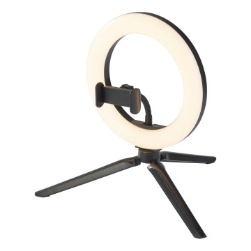 Ledvance - Candeeiro de mesa LED com regulação e suporte para vlogs LED/5,5W/USB 3000/4000/6500K