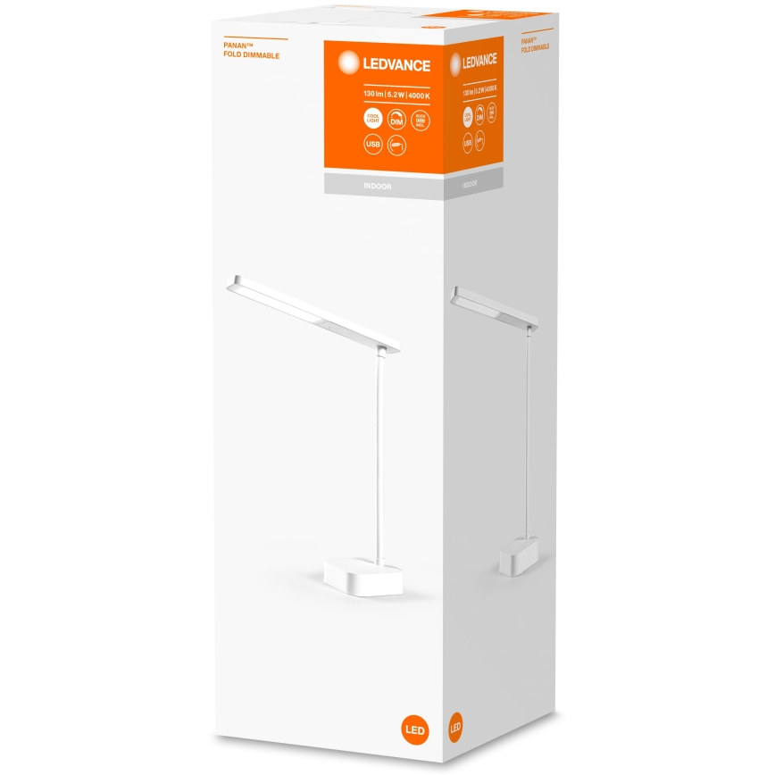 Ledvance - Candeeiro de mesa táctil LED com regulação PANAN LED/5,2W/5V