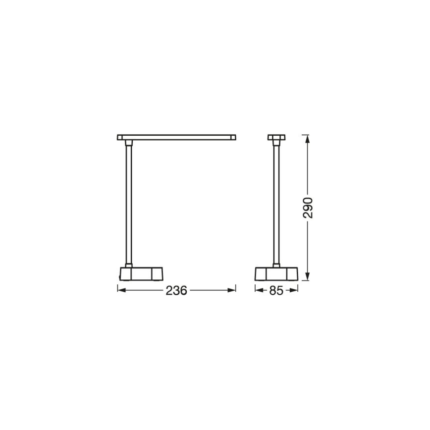 Ledvance - Candeeiro de mesa táctil LED com regulação PANAN LED/5,2W/5V