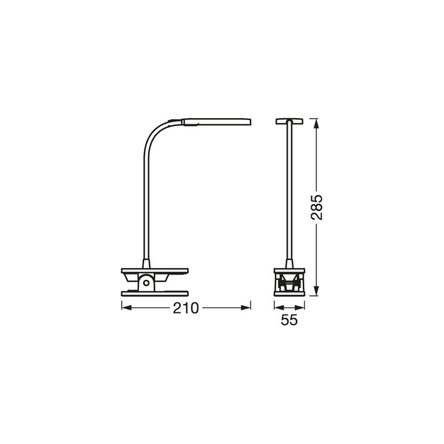 Ledvance - Candeeiro de mesa táctil LED com regulação PANAN LED/5,2W/5V 1000 mAh