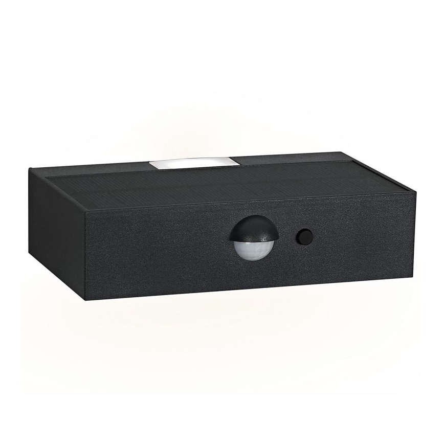 Ledvance - Candeeiro de parede LED solar com sensor de movimento e anoitecer ENDURA SOLAR LED/3W/4,2V 1200 mAh IP65